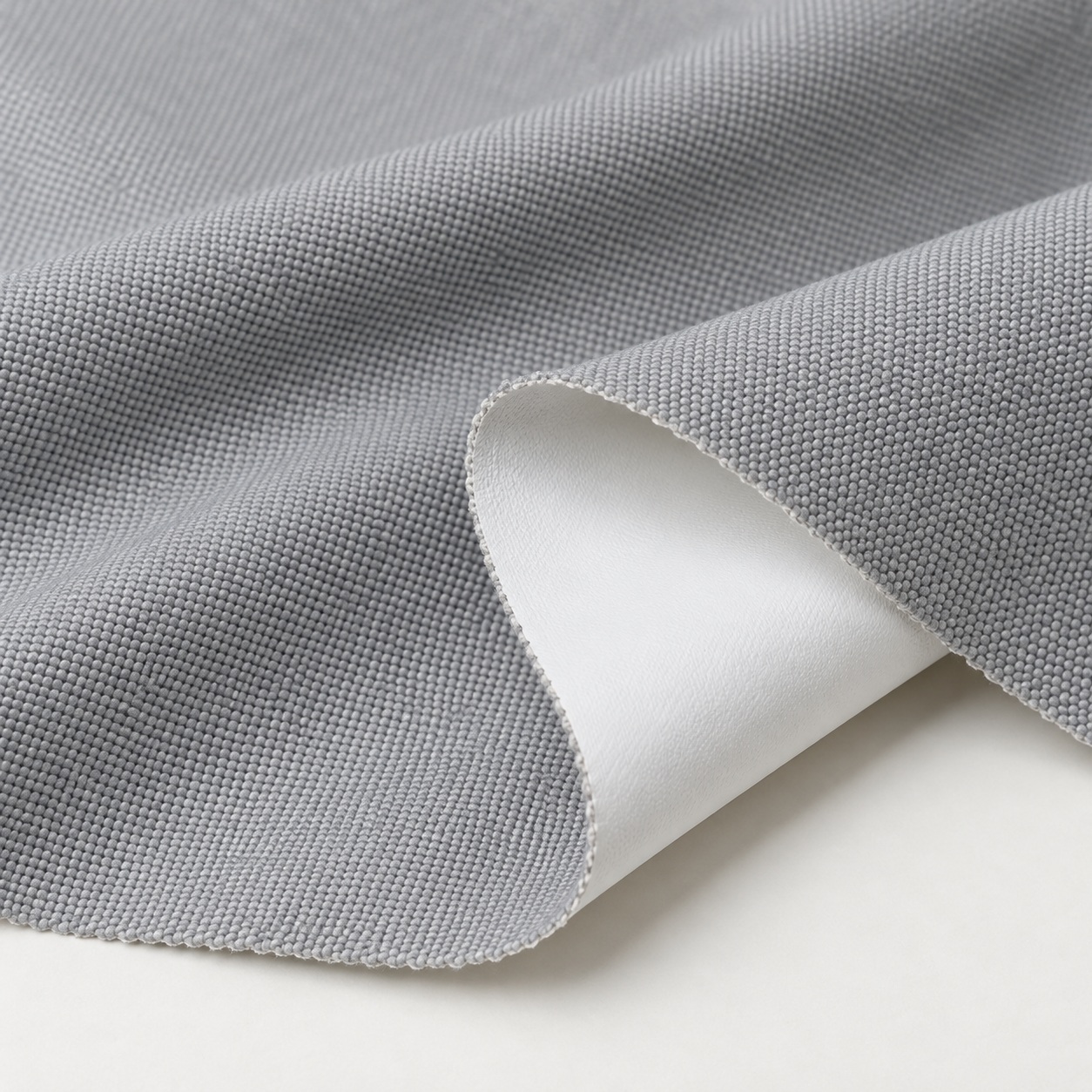 AI-generated grey Oxford face and matte white non-metallic coated reverse appearance reference