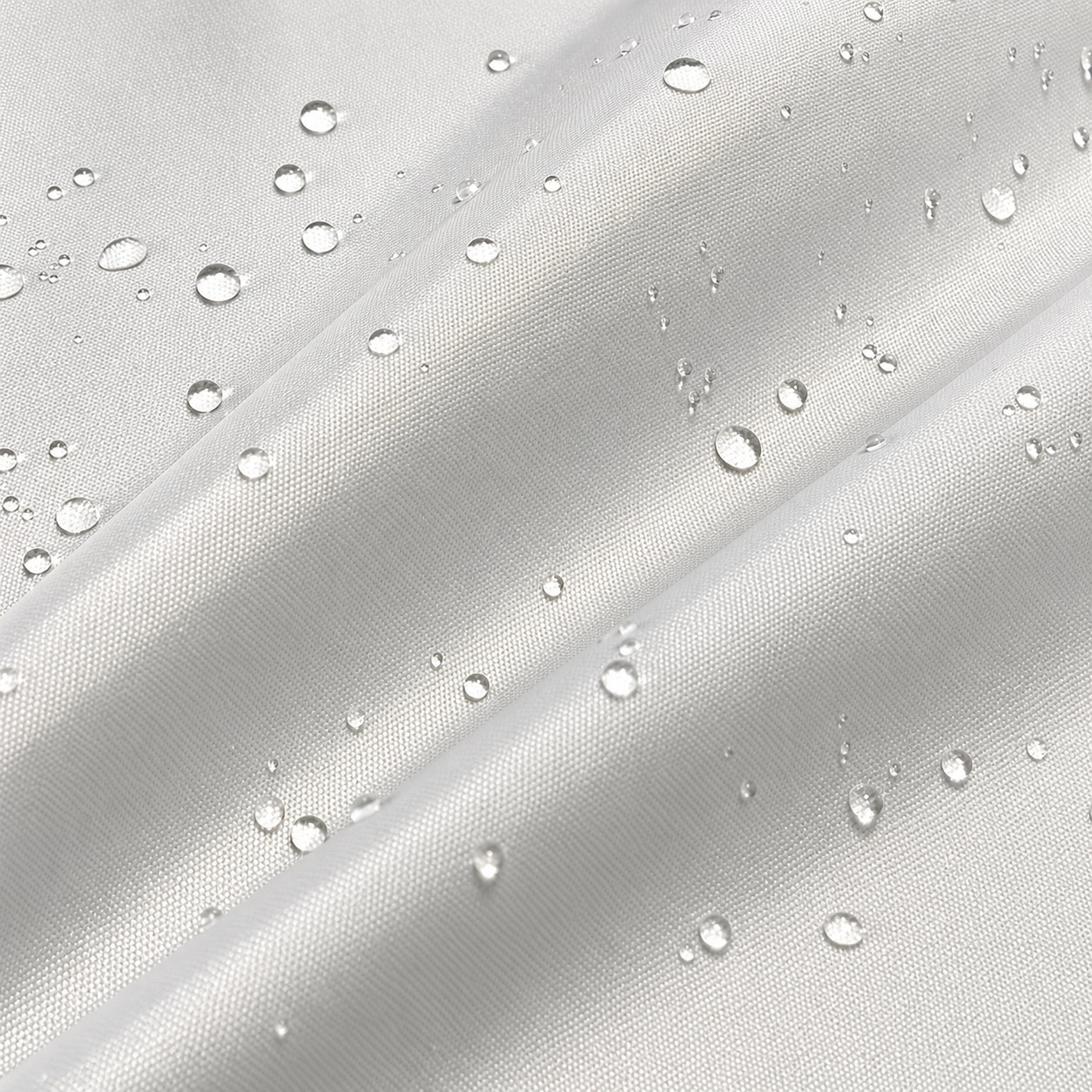 Representative silver-coated polyester fabric surface