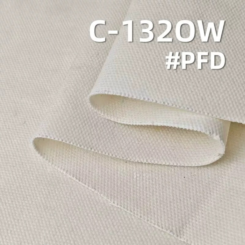 Cream canvas fabric in thick rolled folds.