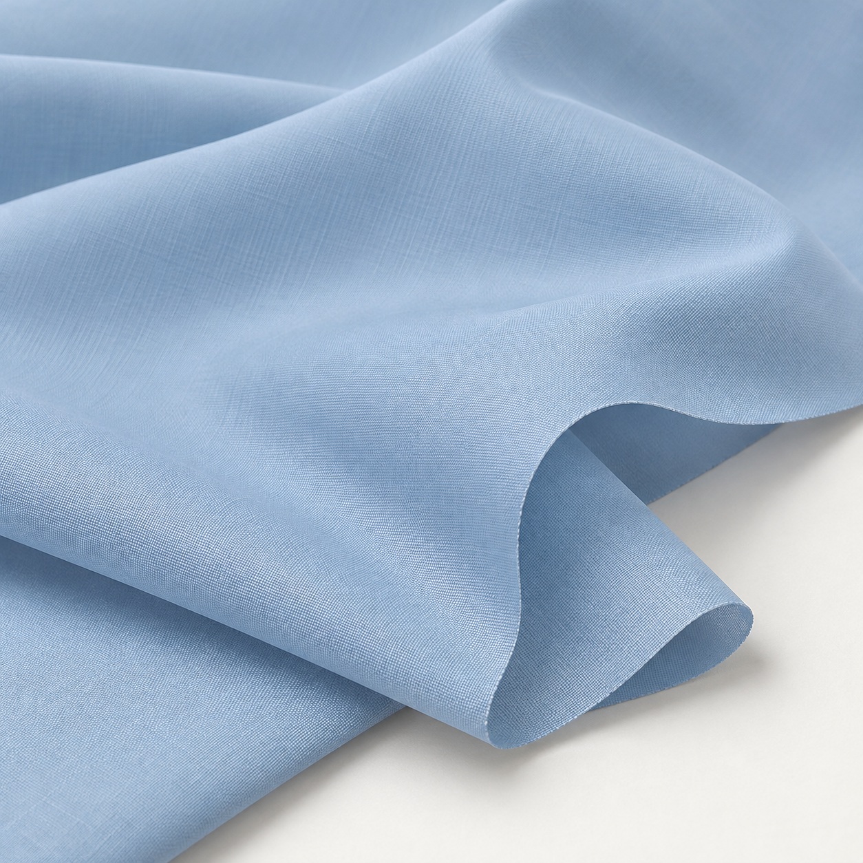 AI-generated appearance reference of pale-blue lightweight plain umbrella fabric